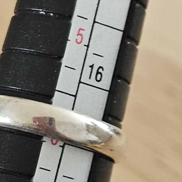 Amethyst 925 Silver Ring Size 6 Ornate Jewelry Purple Birthstone Oval - Picture 7 of 7